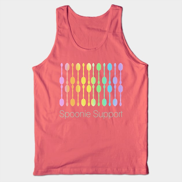 Spoonie Support! (Rainbow Ombre) Tank Top by KelseyLovelle